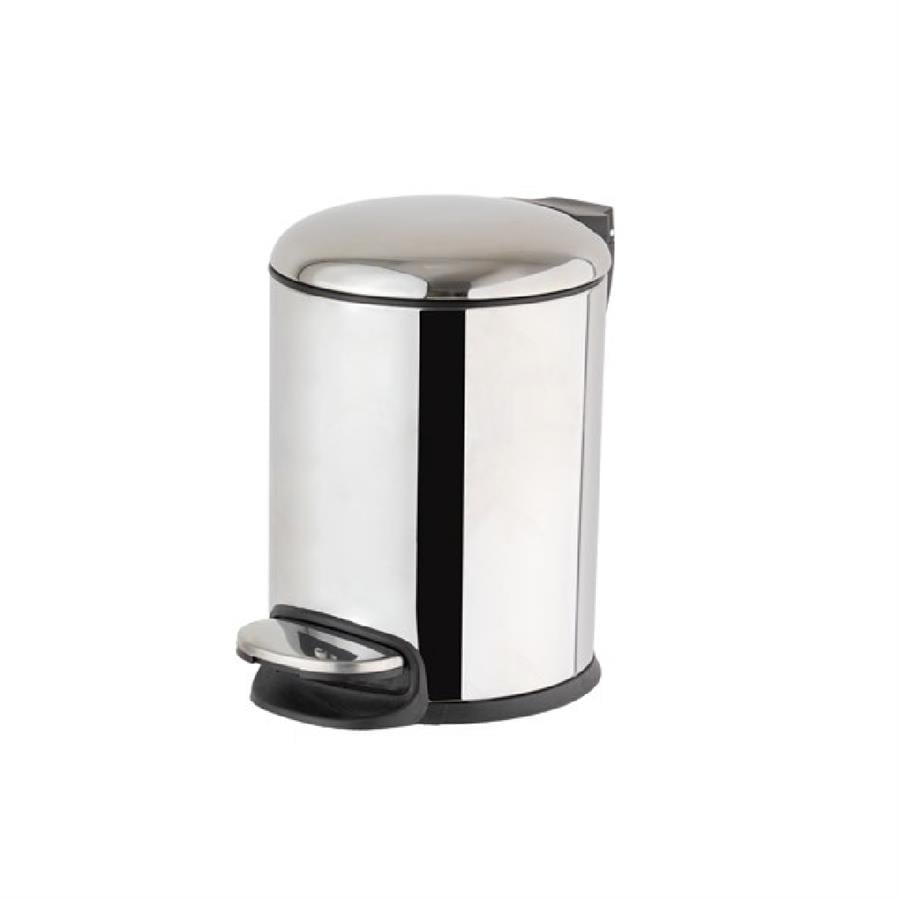 Pedallı Çöp Kovası 5 L Parlak Nikel 31x23x20 cm
