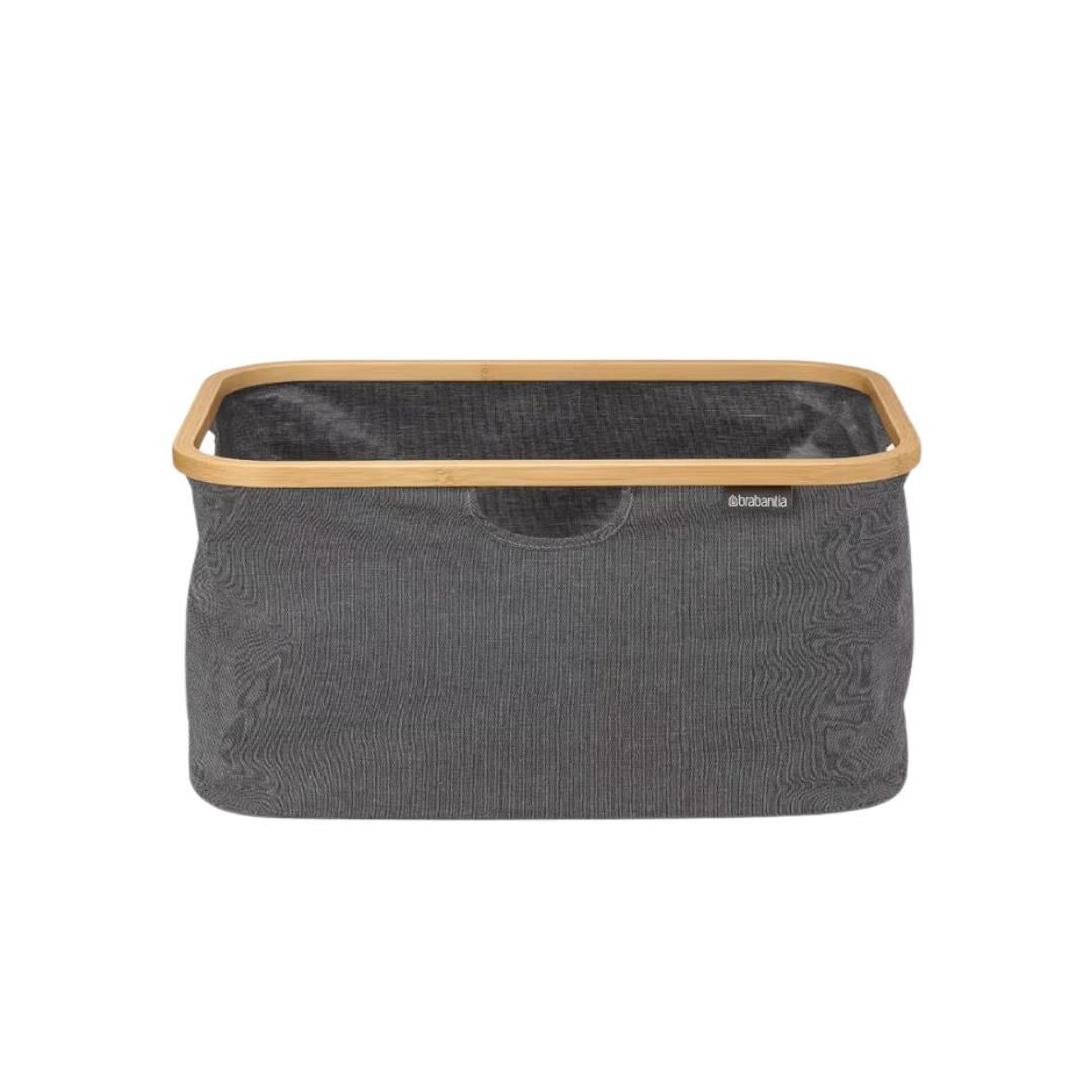 Pepper Black Katlanabilir Dikdörtgen Kumaş Çamaşır Sepeti 40 L