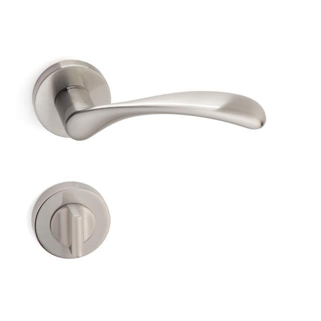 Perle Rozetli Kapı Kolu Takımı Saten Renk