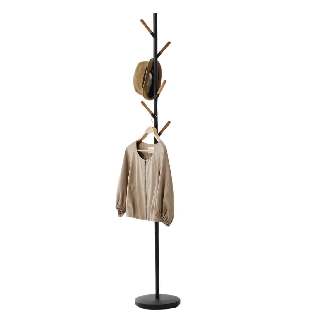 Plaın Ayaklı Siyah Askılık 177 cm