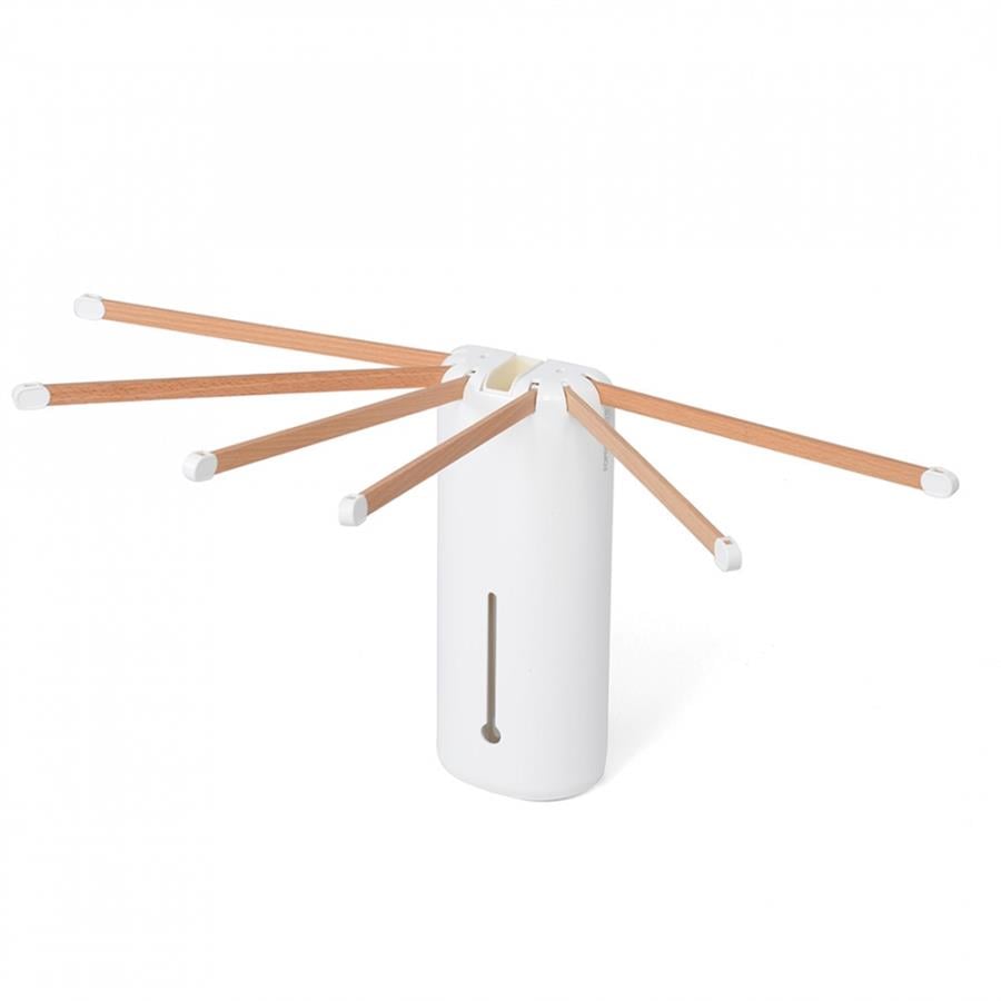 Plus Duvara Monte 6Lı Çamaşır Kurutmalık Beyaz/Naturel Renk