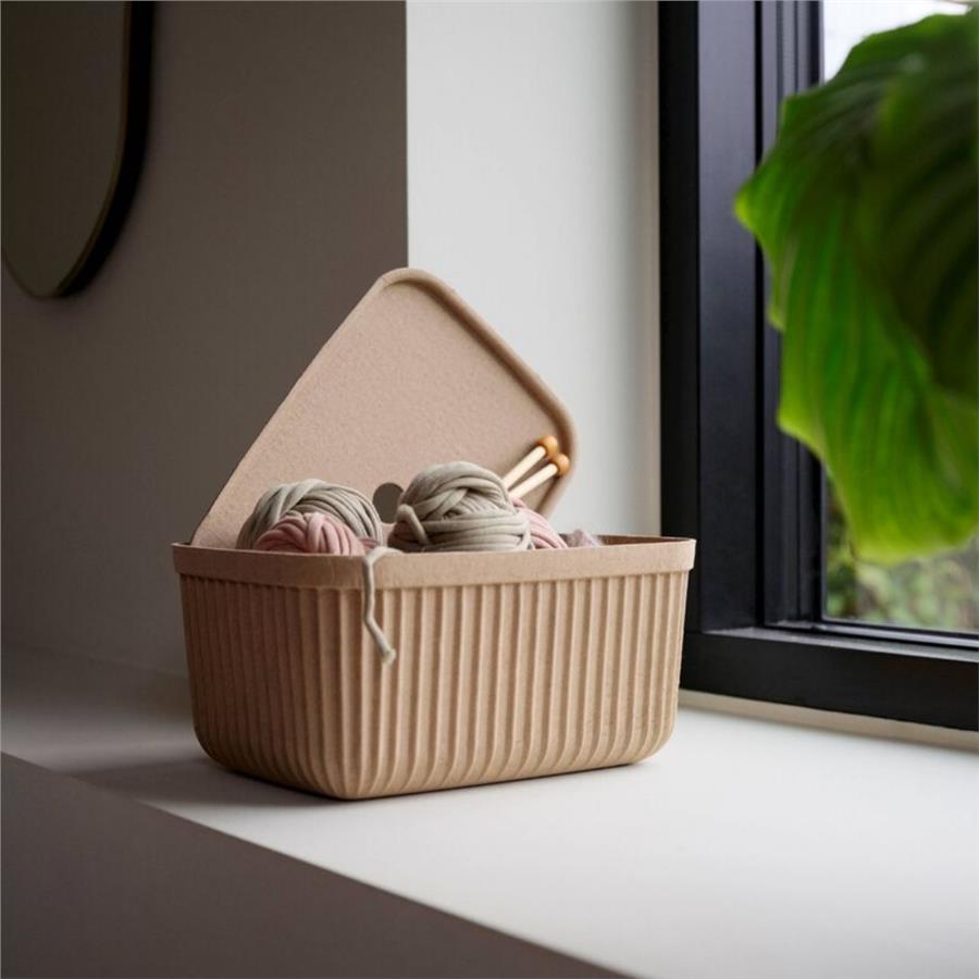 Pulp 2Li Saklama Kutusu 7,7 L Çamur Rengi 32 x 23 x 15 cm