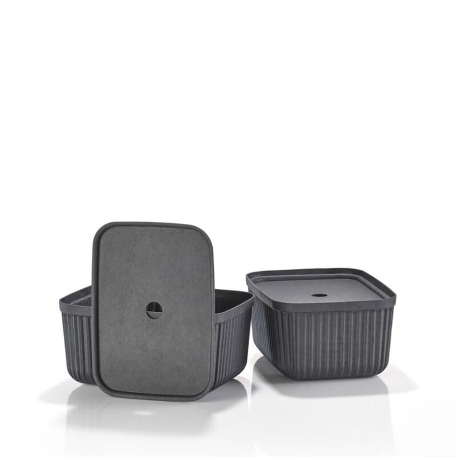 Pulp 2Li Saklama Kutusu 7,7 L Siyah 32 x 23 x 15 cm