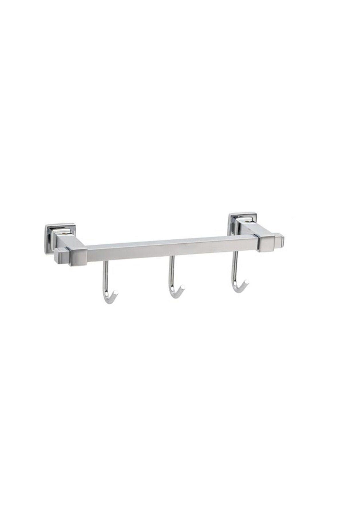 Q-Lıne Çoklu Askılık Krom Renk 77X100X277 mm