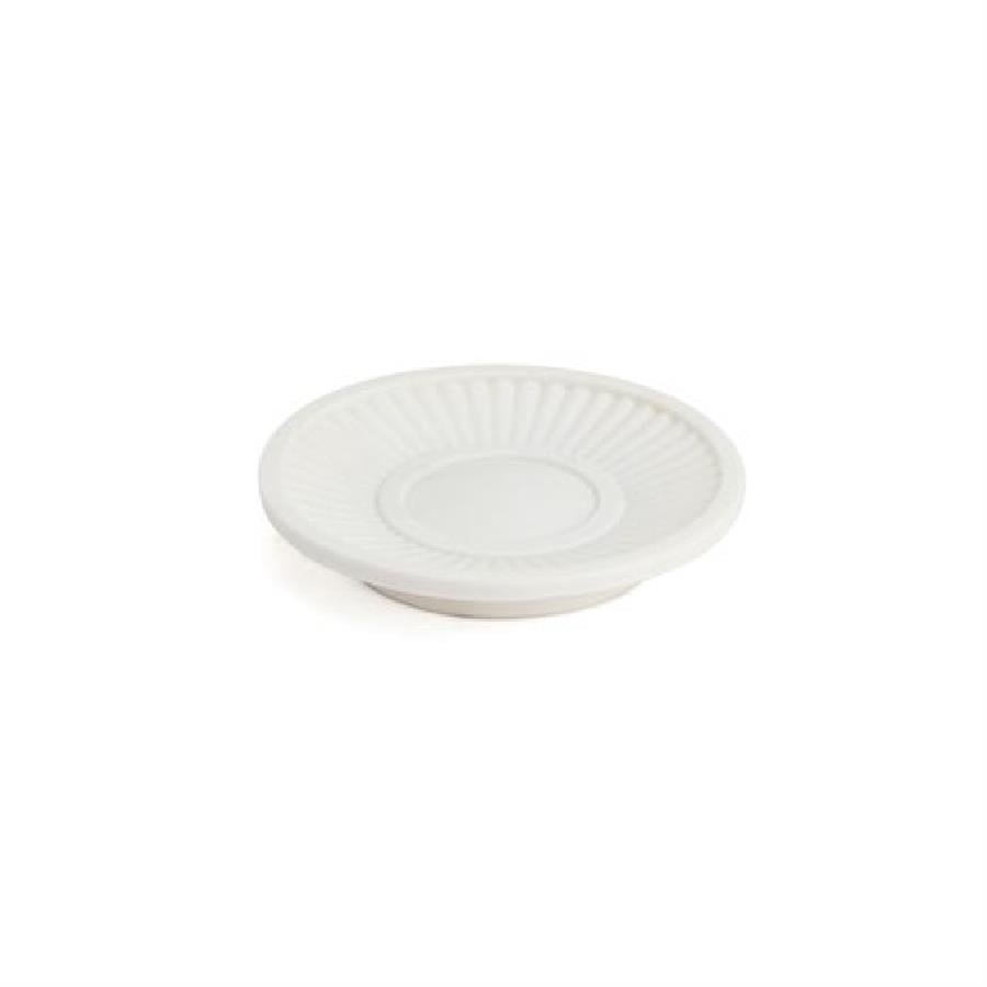 Reçine Tezgah Üstü Katı Sabunluk Beyaz 25x133x133 mm