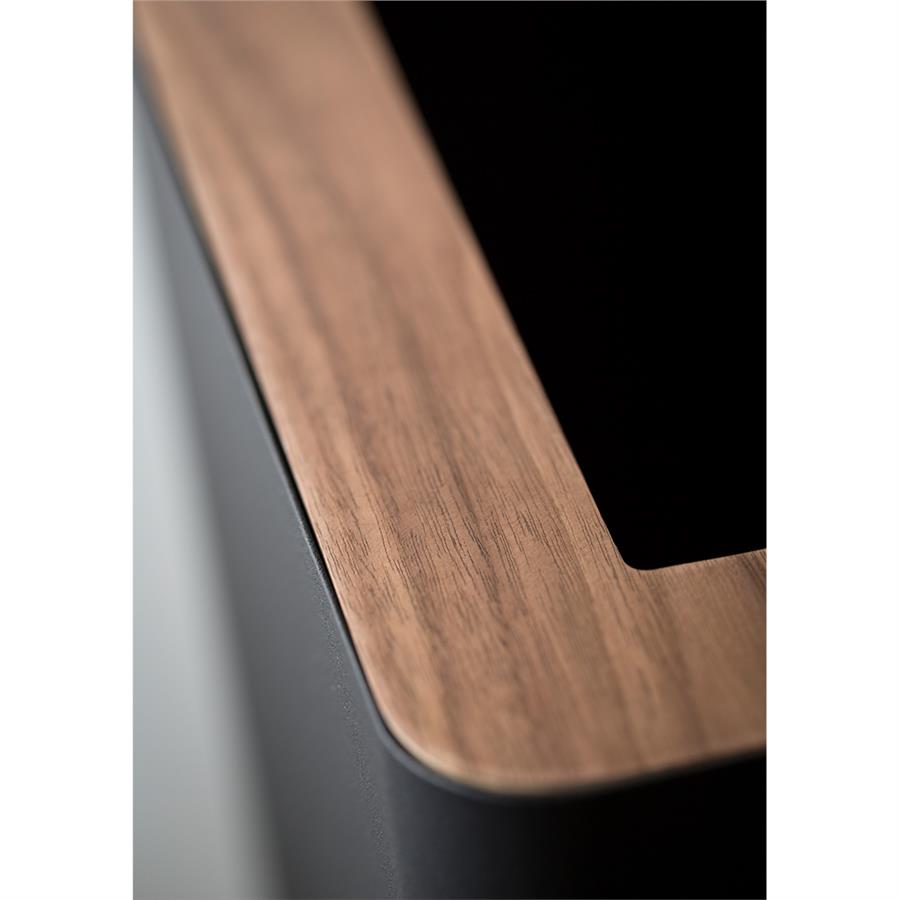 Rin Dikdörtgen Siyah Çöp Kovası