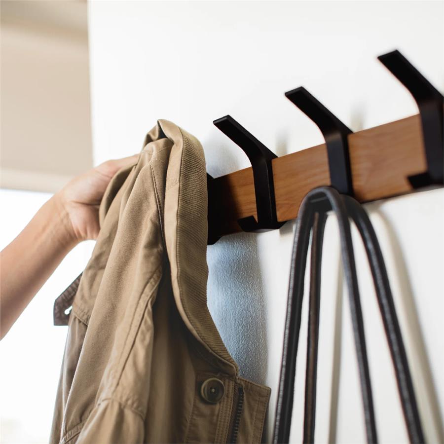 Rin Wall Duvara Monte Elbise Askısı Siyah