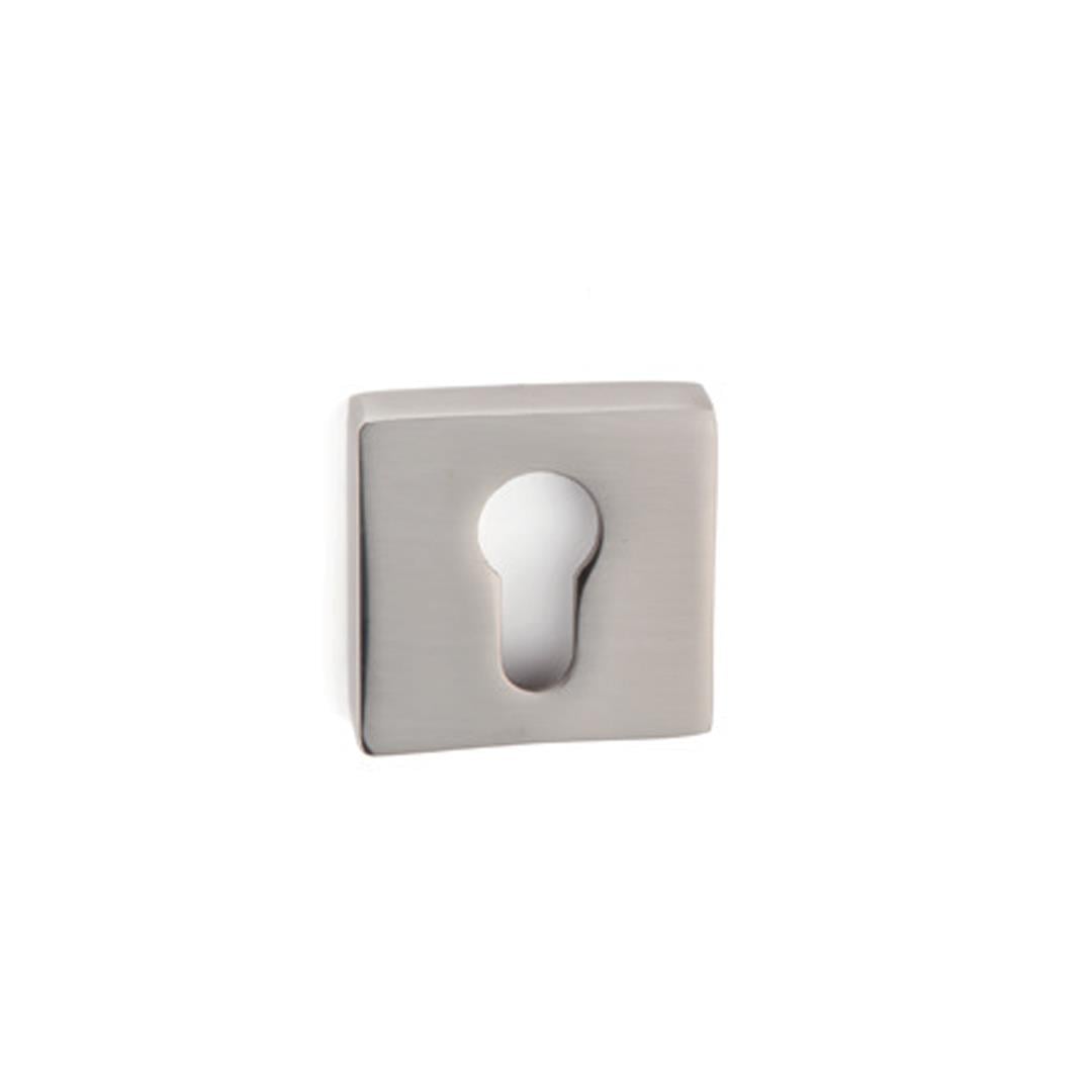 RO11 Kapı Kolu Rozeti Yale (Dış Kapı) Saten Renk 52x52x9 mm