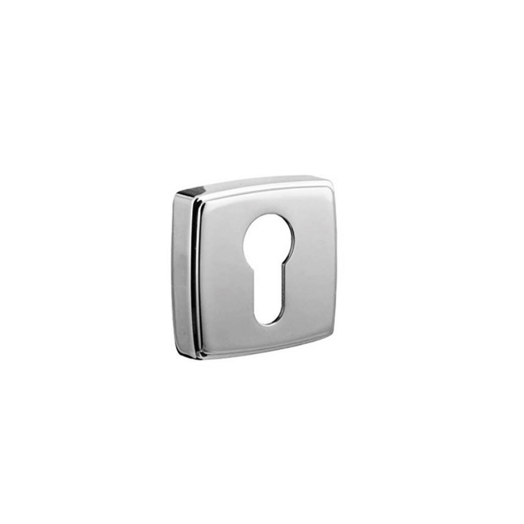 RO13 Kapı Kolu Rozeti Yale (Dış Kapı) Krom Renk 52x52x11 mm