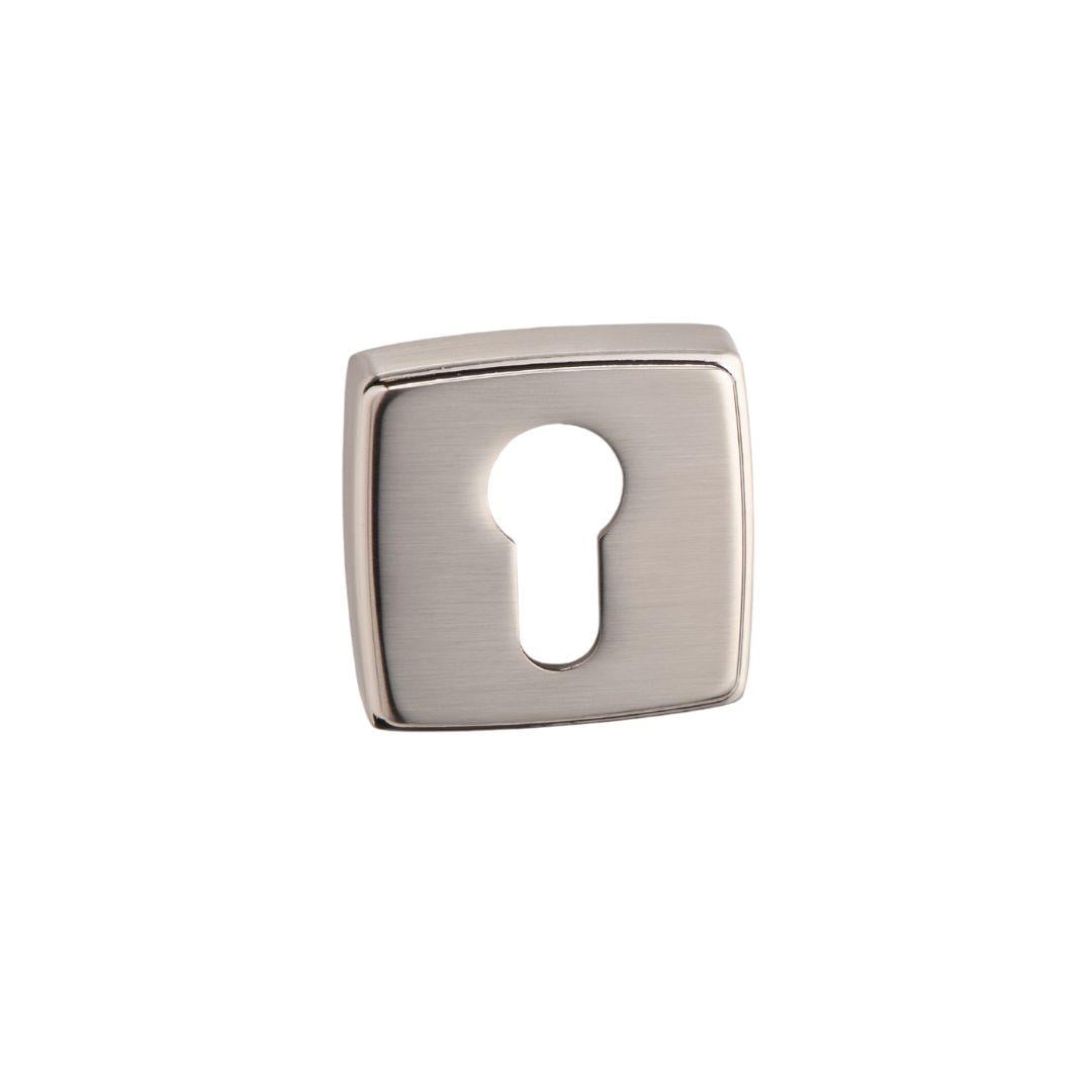 RO13 Kapı Kolu Rozeti Yale (Dış Kapı) Saten Renk 52x52x11 mm