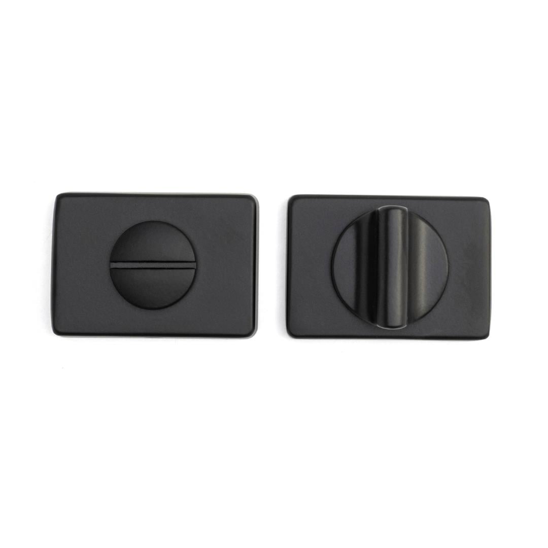 RO15 Kapı Kolu Rozeti Wc Siyah Renk 53x37x11 mm