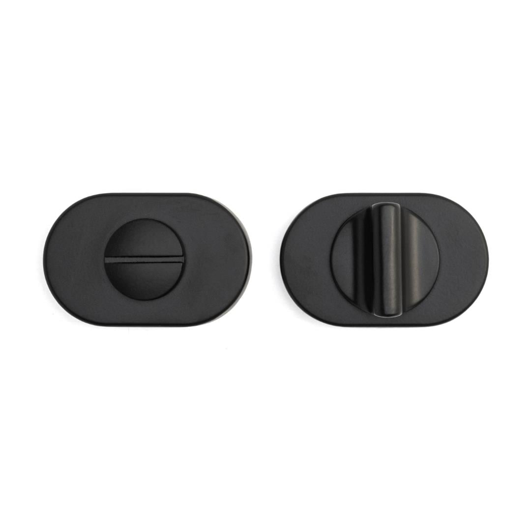 RO16 Kapı Kolu Rozeti WC Siyah 58x37x11 mm