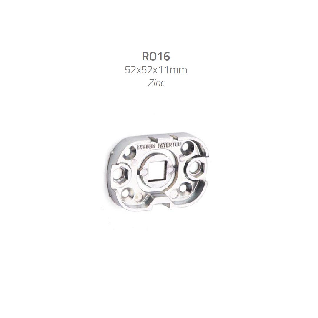 RO16 Kapı Kolu Rozeti WC Siyah 58x37x11 mm