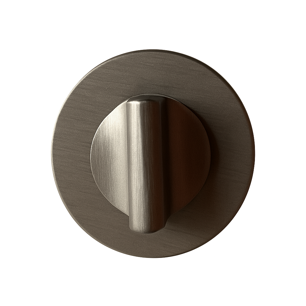 RO22 Kapı Kolu Rozeti WC Fırçalı Füme Renk 52x52x5 mm