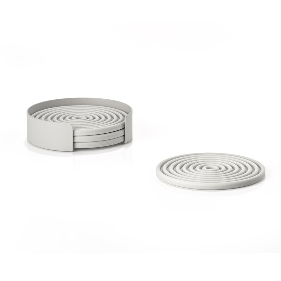 Rocks Bardak Altlıkları 4Lü Gri Çap:10,4 cm