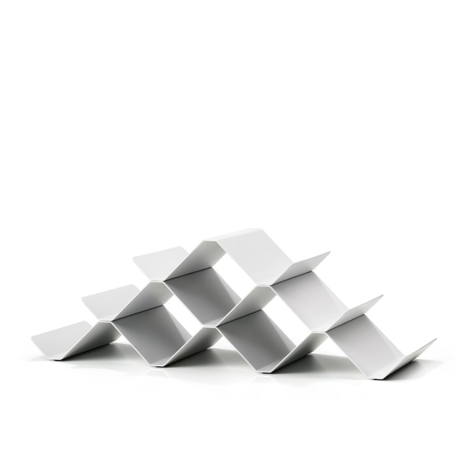 Rocks Piramit Şarap Rafı Sıcak Gri 51,3x20x16,9 cm