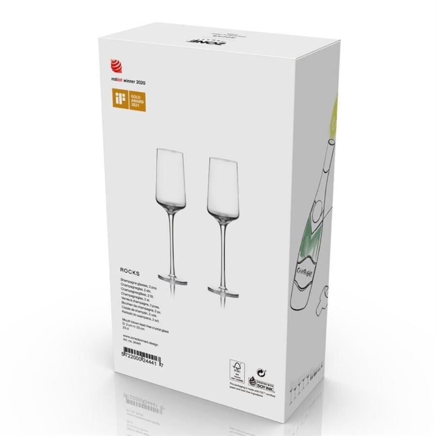 Rocks Şampanya Bardağı 2 Adet 23 cl