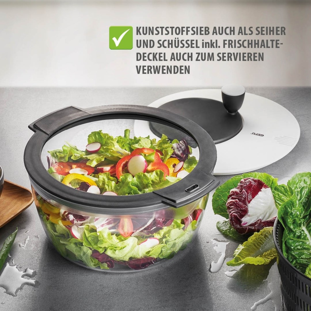 Salata Kurutucusu 4 L + Tazeliği Koruyucu Kapak