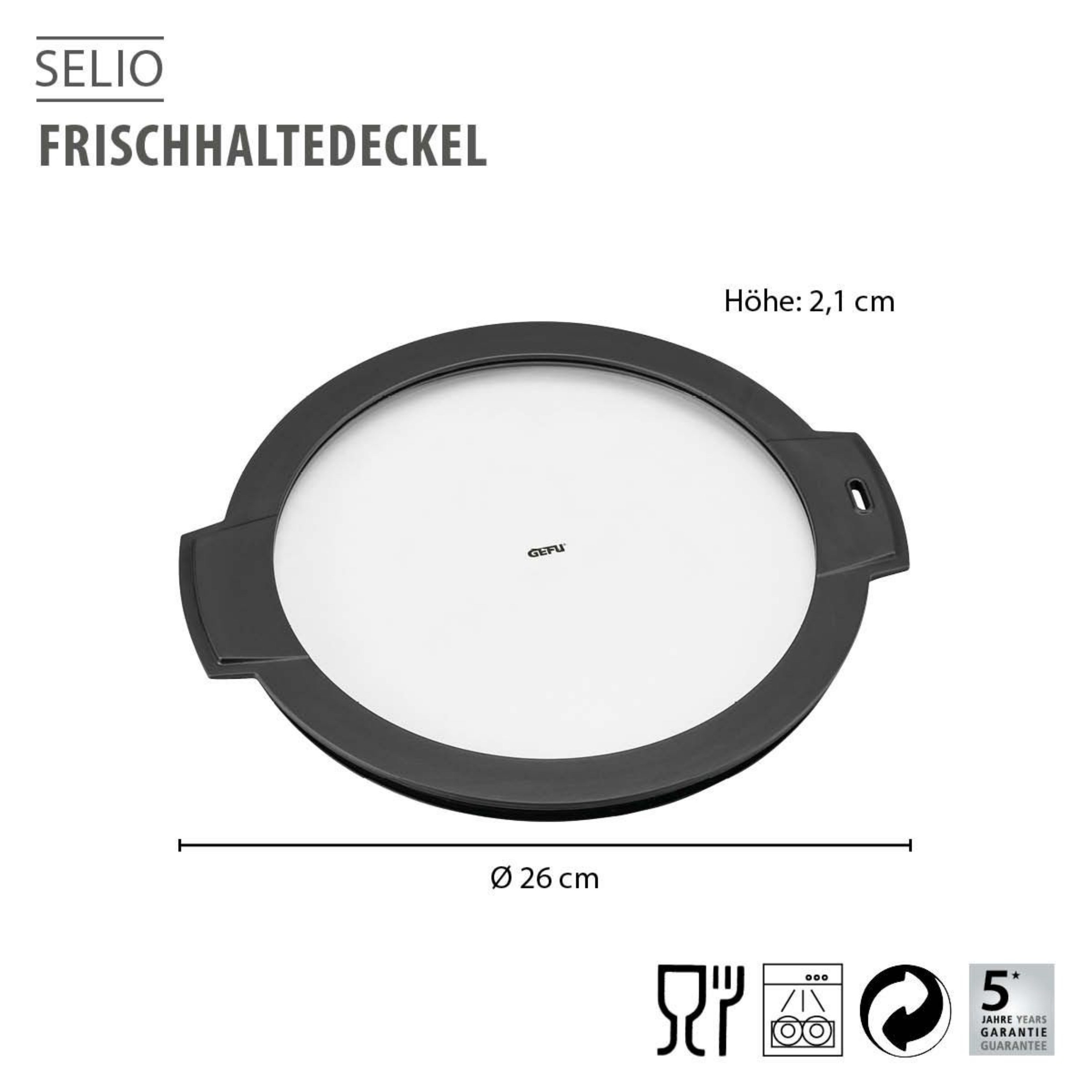 SELIO Tazelik Koruma Kapağı, Ø 26 cm (SPEEDWING 28150 ve 28160 modellere uygundur.)