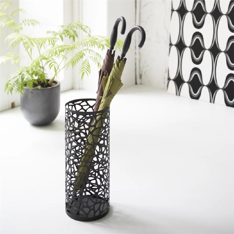 Şemsiye Standı Yuvarlak Siyah Y: 46,5 cm