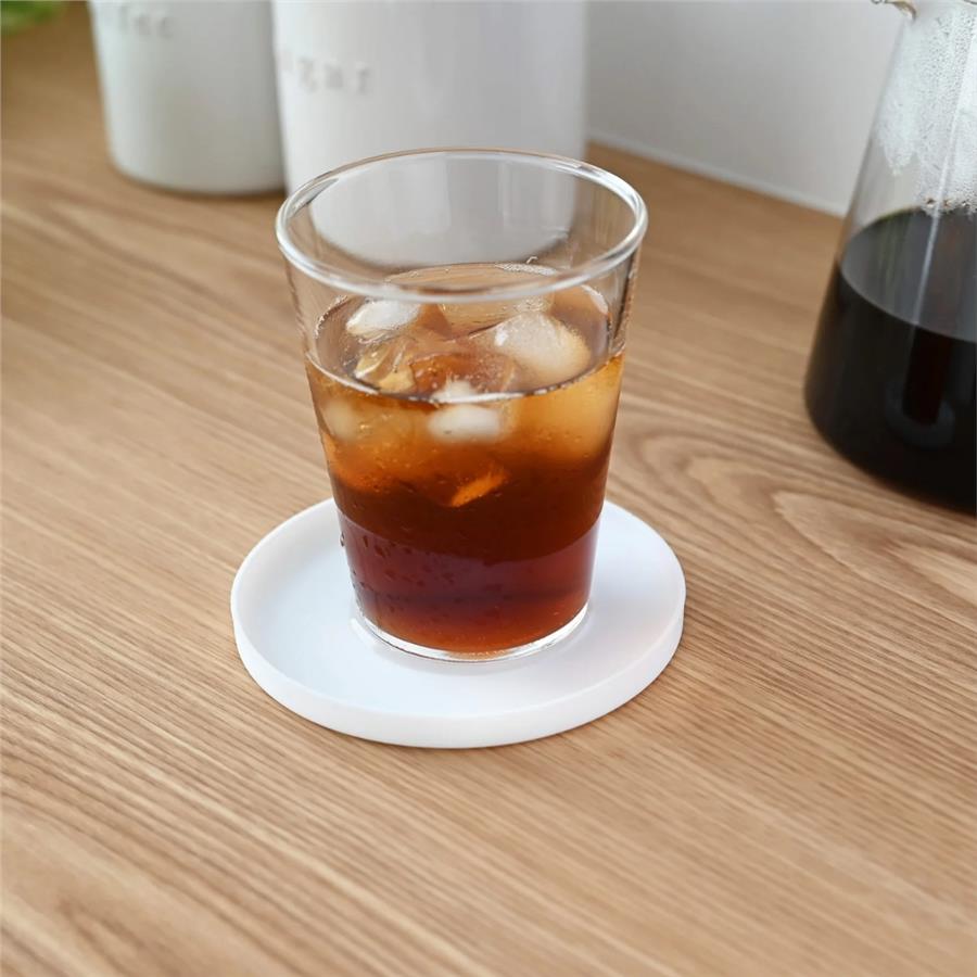 Silikon Bardak Altlığı Beyaz Çap: 10 cm