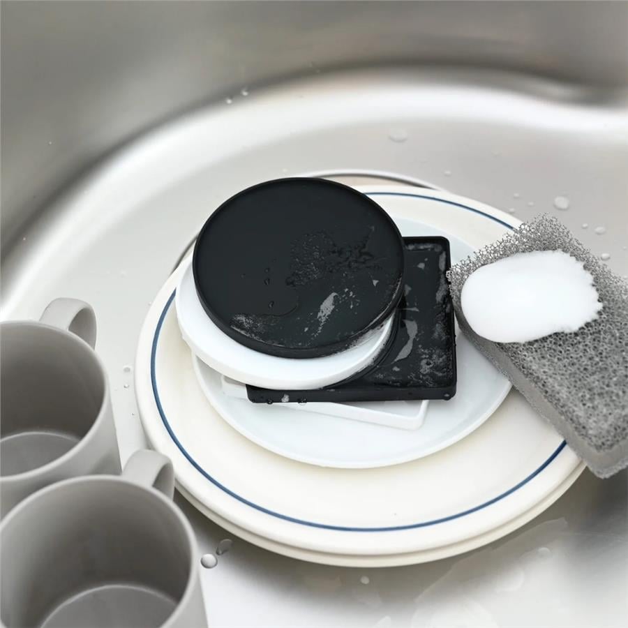 Silikon Bardak Altlığı Siyah Çap: 10 cm