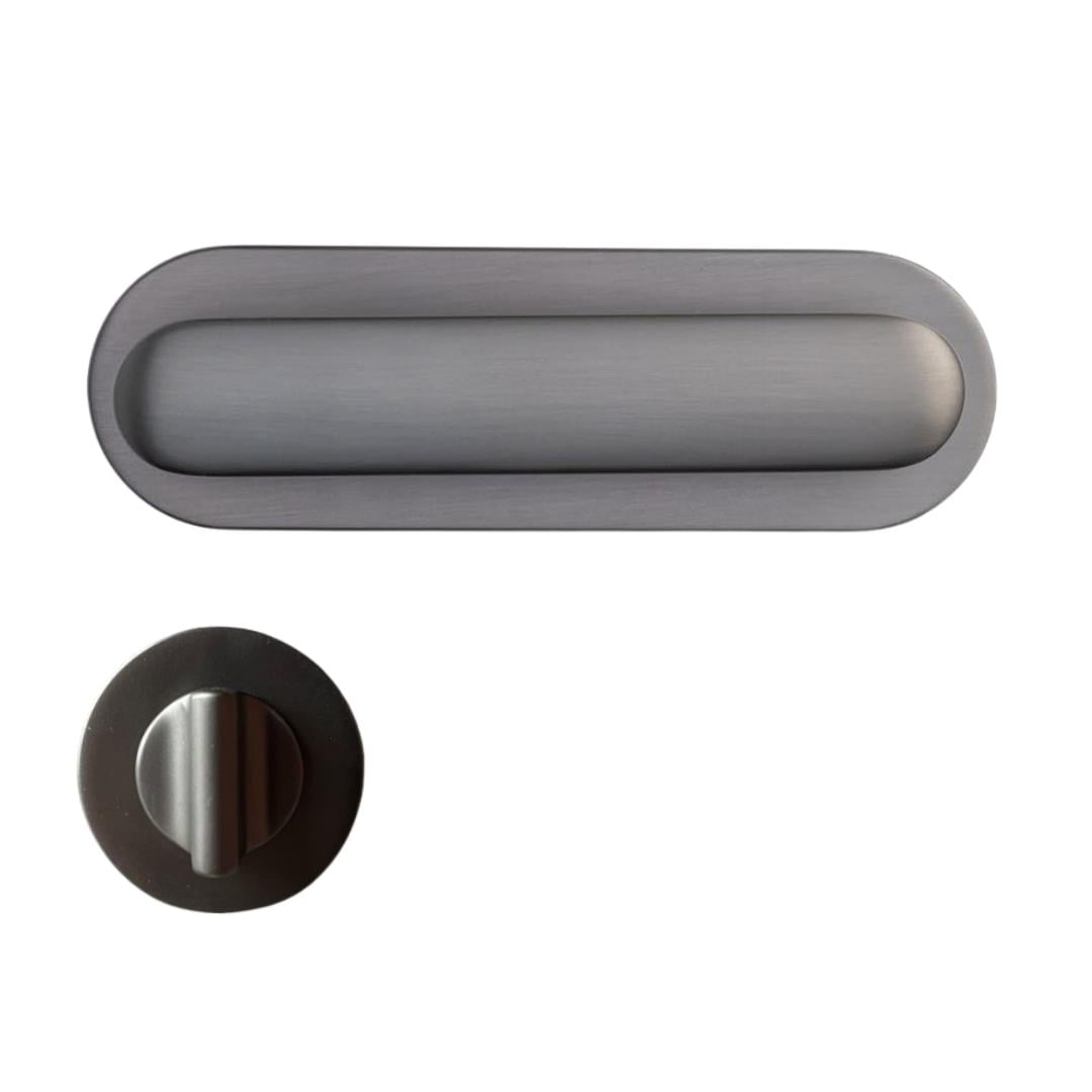 Sınus Rozetli Kapı Kolu Füme Renk