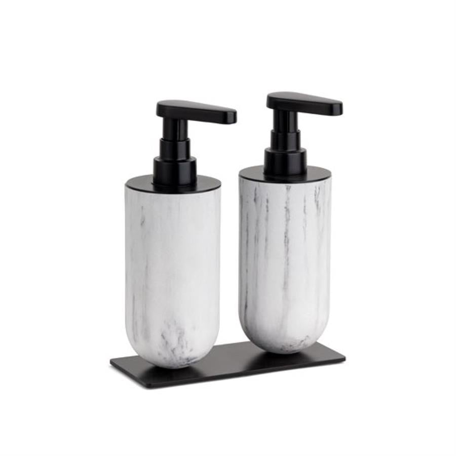 Sıvı Sabunluk Mermer Desenli/Siyah Renk 208X87X170 Mm