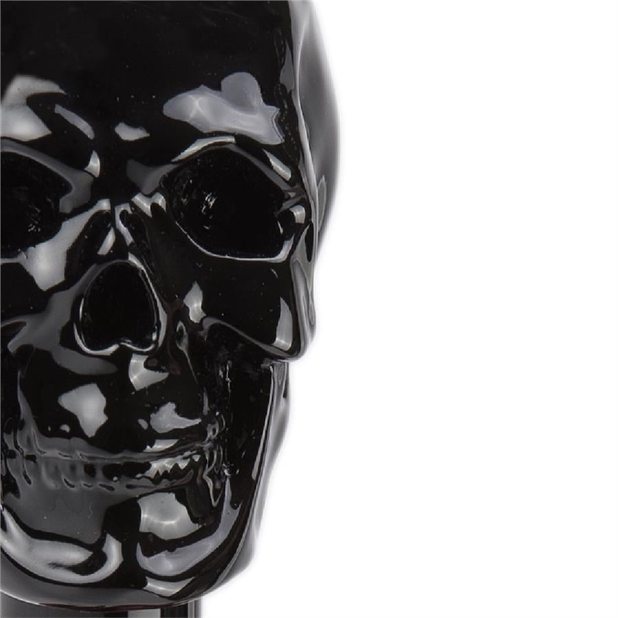 Siyah Kafatası Ayakkabı Çekeceği 50 cm