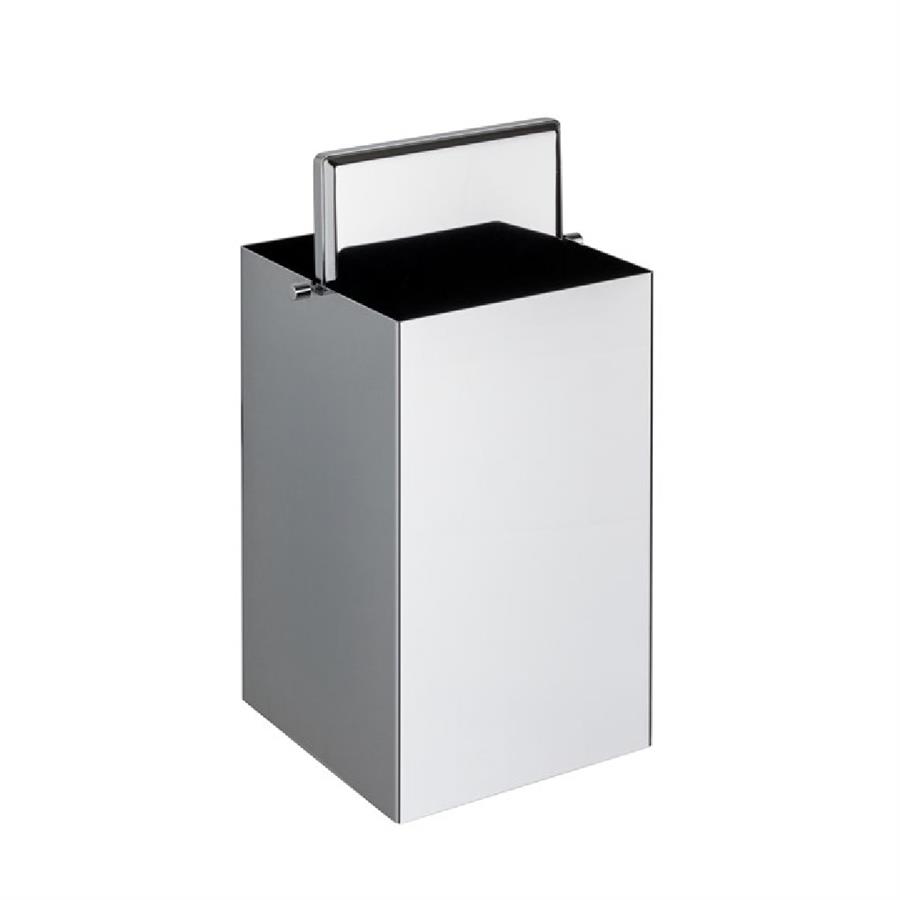 Banyo Çöp Kovası 4 L Siyah|Krom 302x173x173 mm