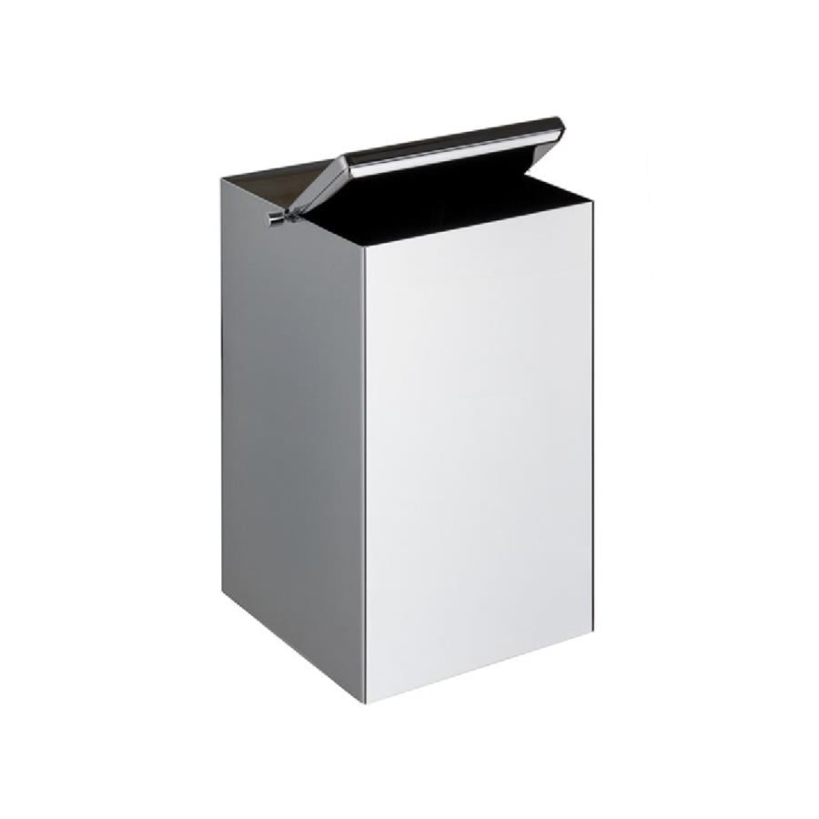 Banyo Çöp Kovası 4 L Siyah|Krom 302x173x173 mm