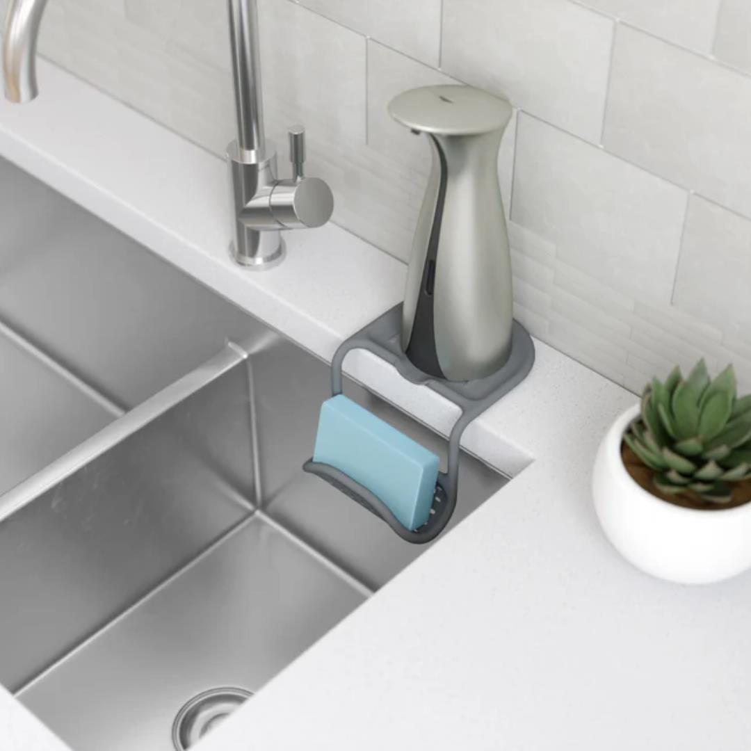 Sling Çift Lavabo Rafı Gri Renk
