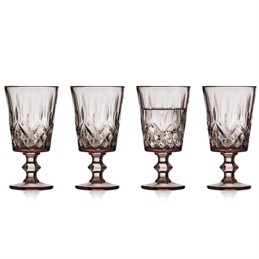 Sorrento Şarap Kadehi 4 Adet 29 Cl Pembe