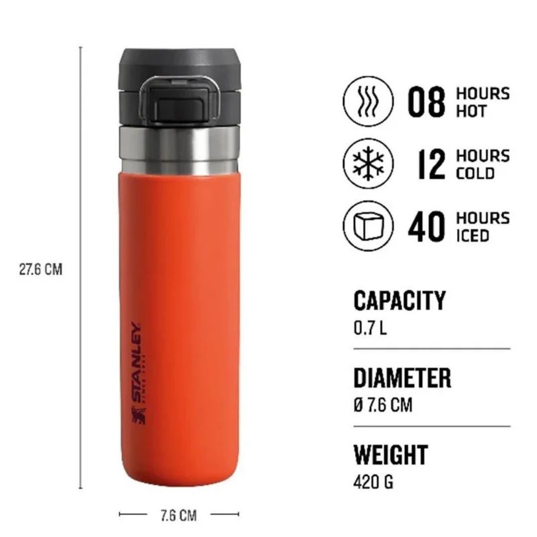 Stanley The Quick Flip Paslanmaz Çelik Termos 0,70 LT - Turuncu