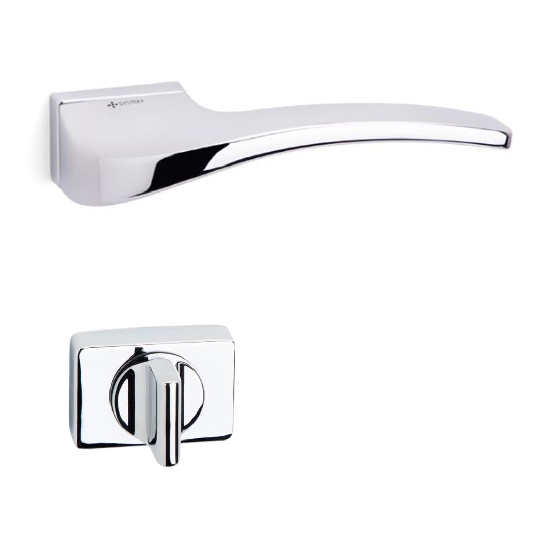 Stark Rozetli Kapı Kolu Takımı Krom Renk