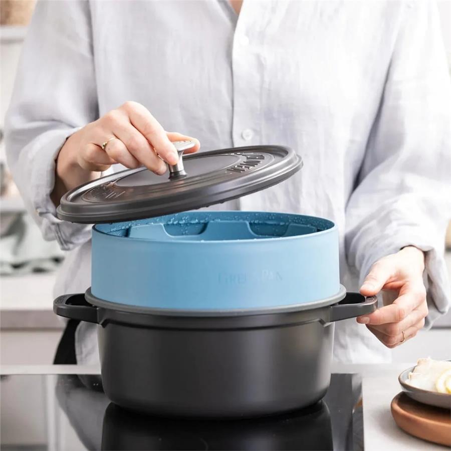 Steamy Mavi 24 Cm Buharda Pişirici