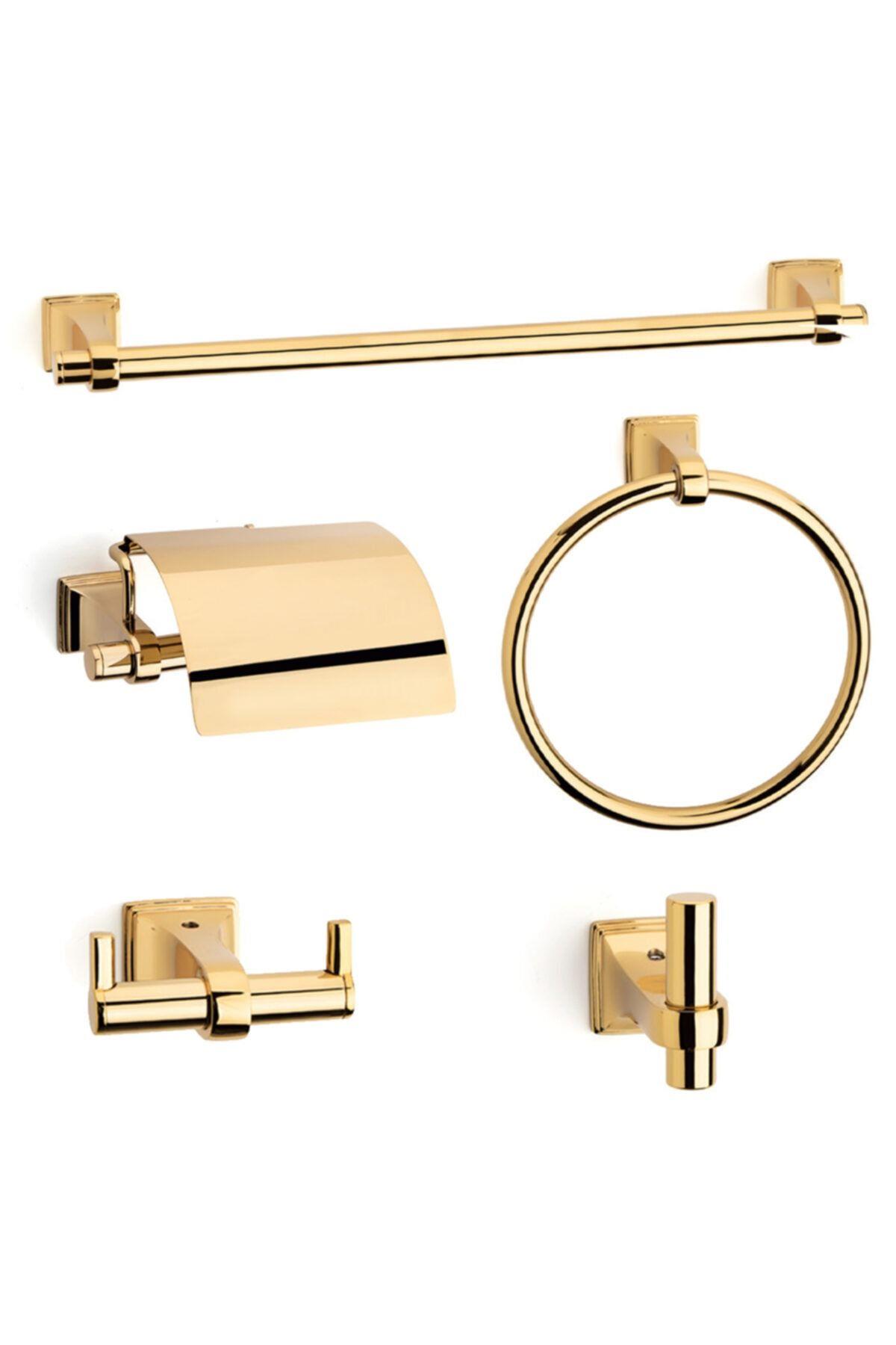 Steplıne Duvara Monte İkili Tuvalet Kağıtlığı Gold 44x76x266 mm