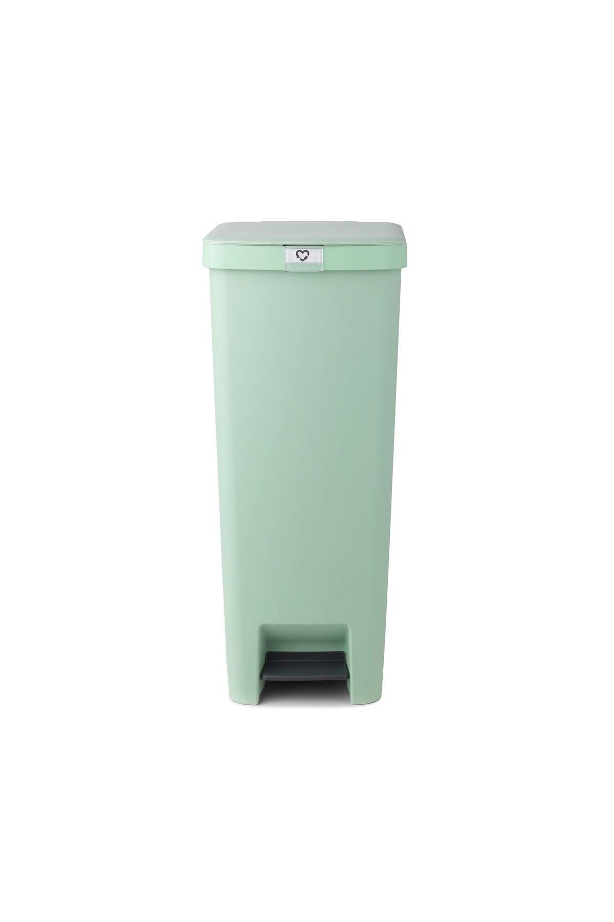 Stepup Yeşim Yeşili Plastik Pedallı Çöp Kutusu 40l