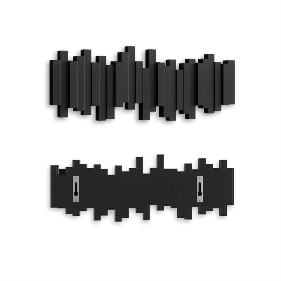 Stıcks Siyah Çoklu Askılık 5Li