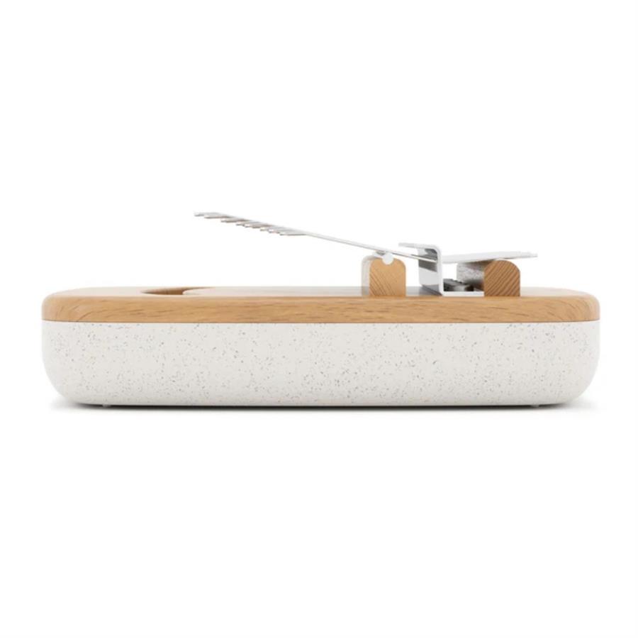 Strumba Kalimba Müzik Aleti Beyaz/Doğal 16x11x6 cm