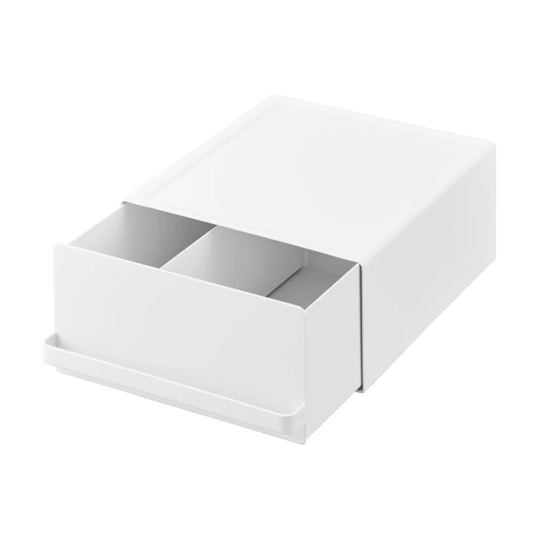 Sürgülü Çelik Tezgah Çekmecesi Beyaz Renk 27,5X22,2X11,5 Cm