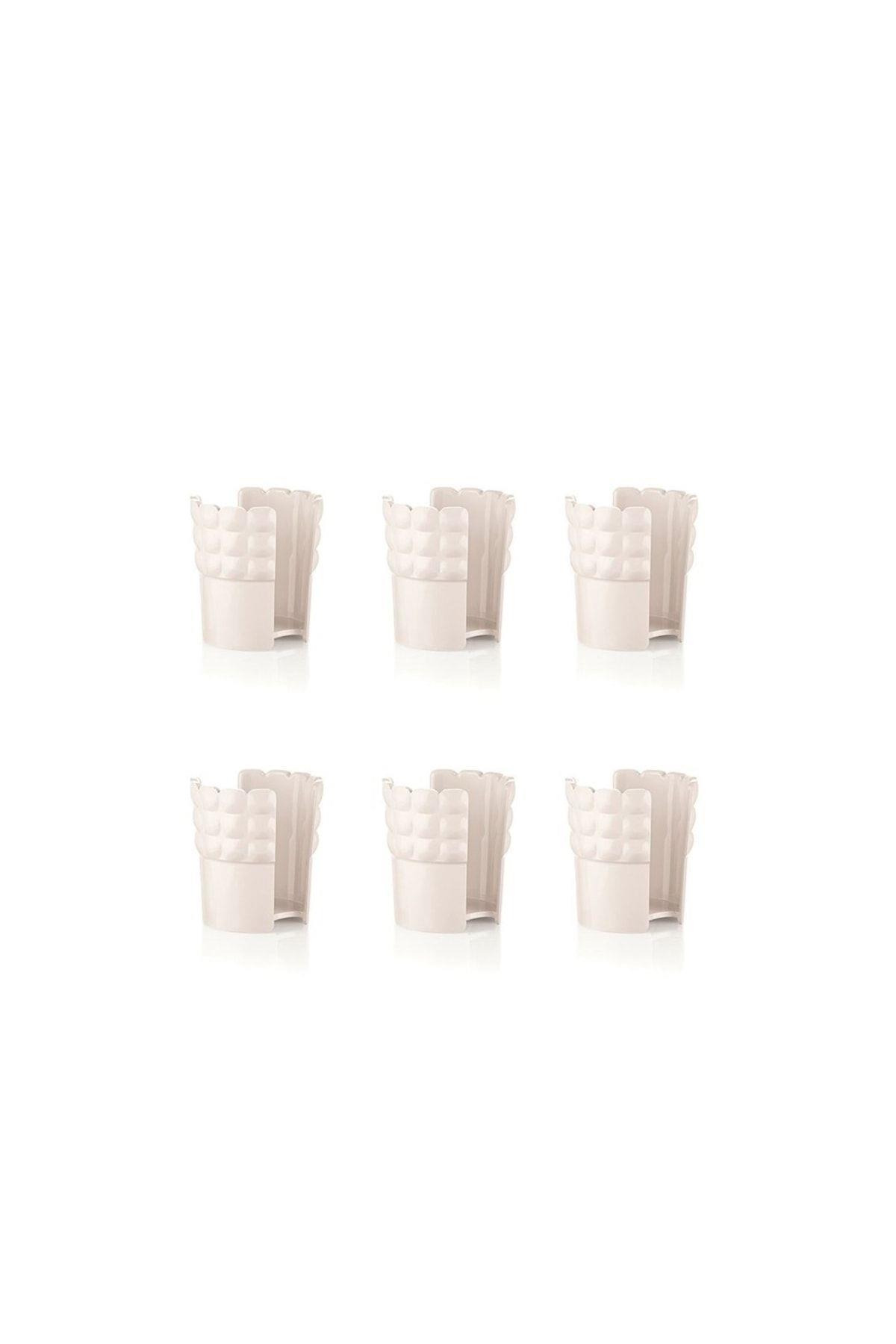 Süt Beyaz 6Lı Bardak Seti 13,4X8X16,5Cm