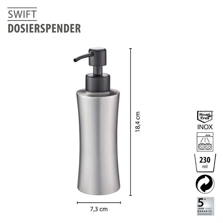 Swıft Dispenseri 230 Ml Paslanmaz Çelik/Plastik