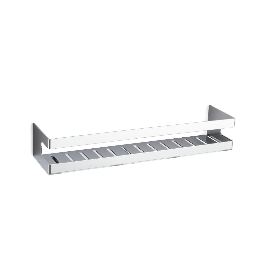 System Banyo Krom Duş Rafı Krom Renk 98X100X400 Mm