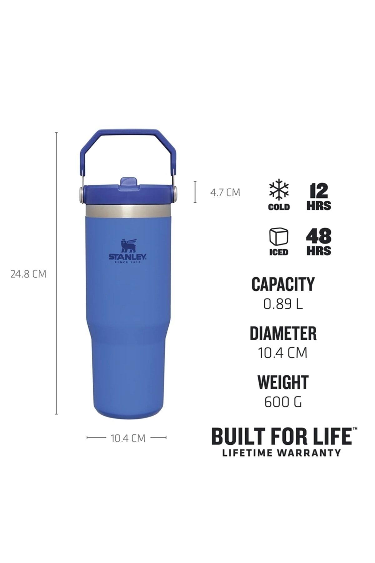 Stanley The IceFlow Flip Straw Pipetli Termos Bardak 0,89 LT - Mavi