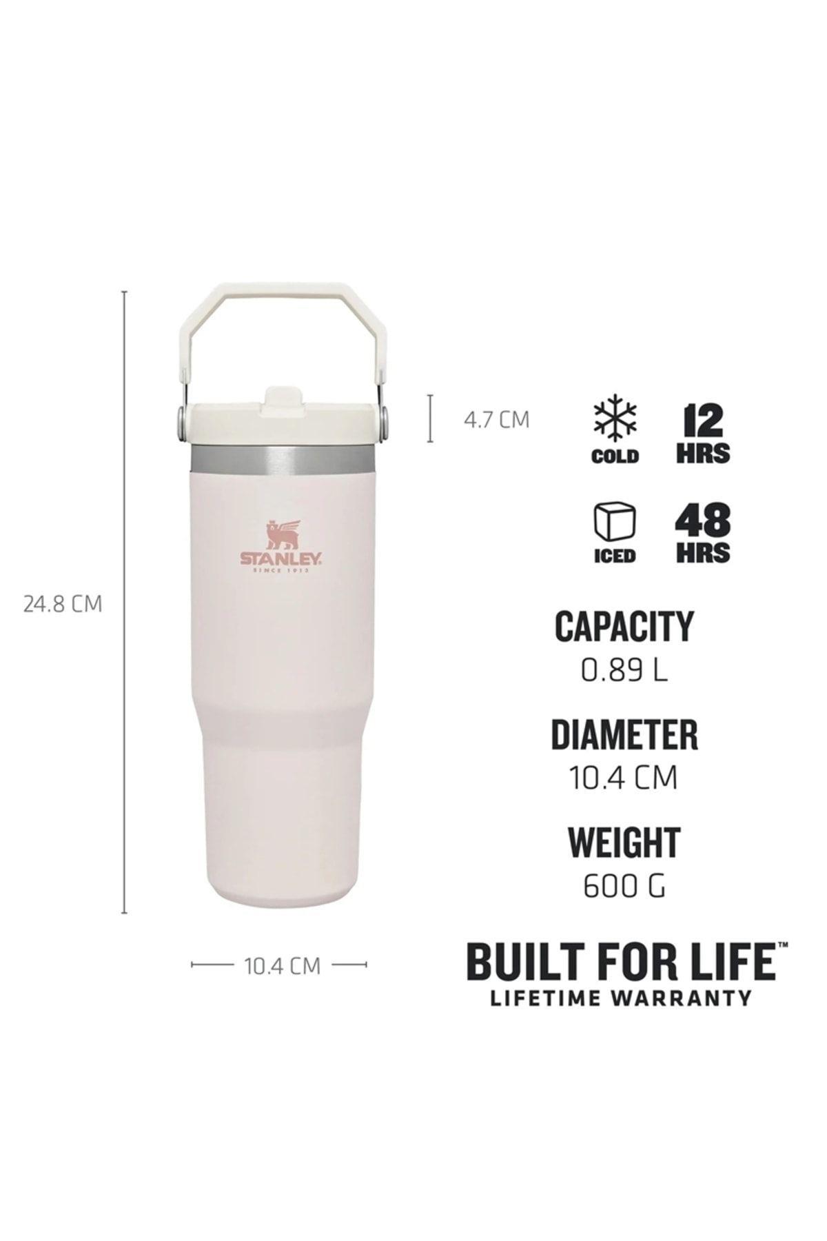 Stanley The IceFlow Flip Straw Pipetli Termos Bardak 0,89 LT - Rose