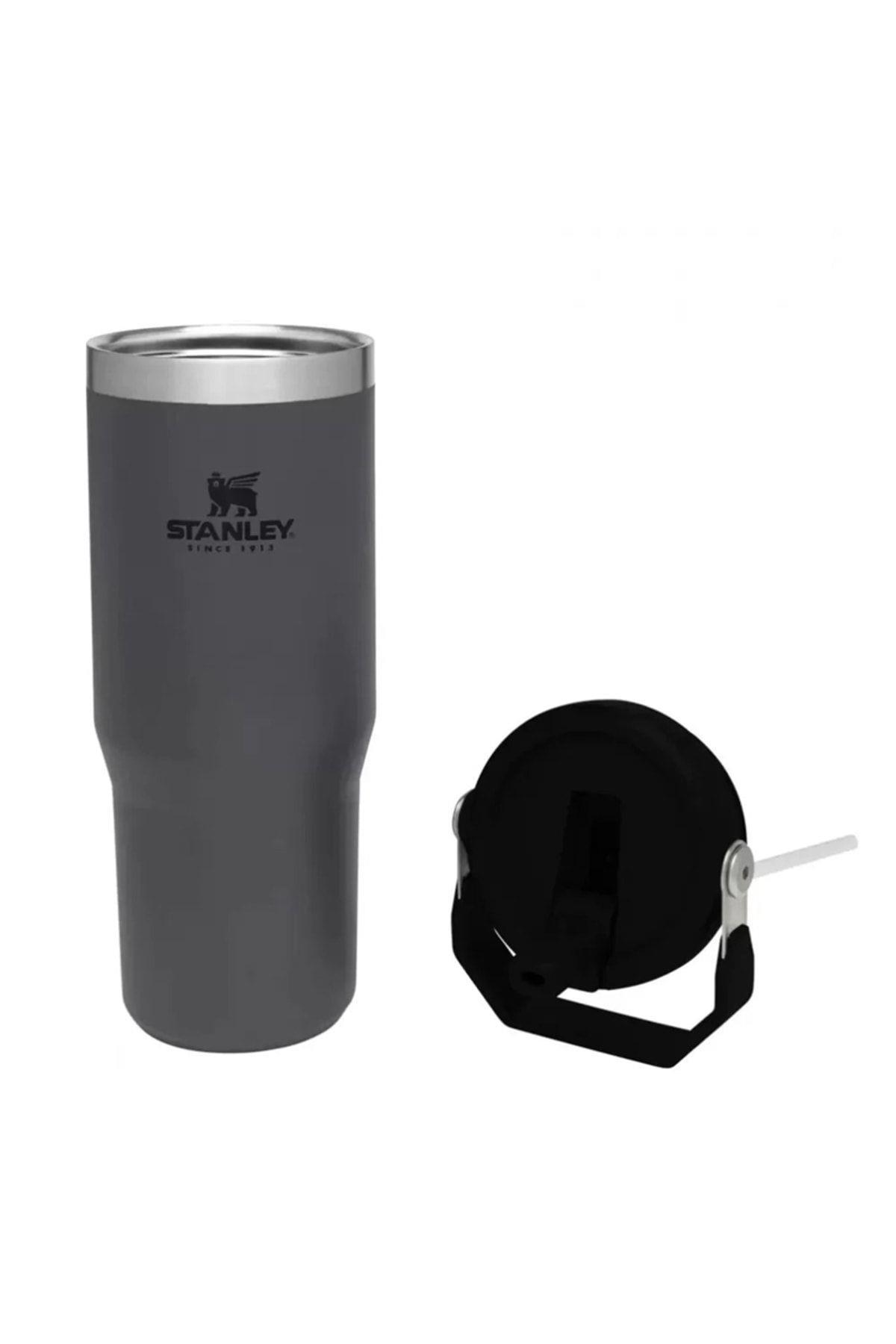 Stanley The IceFlow Flip Straw Pipetli Termos Bardak 0,89 LT - Siyah