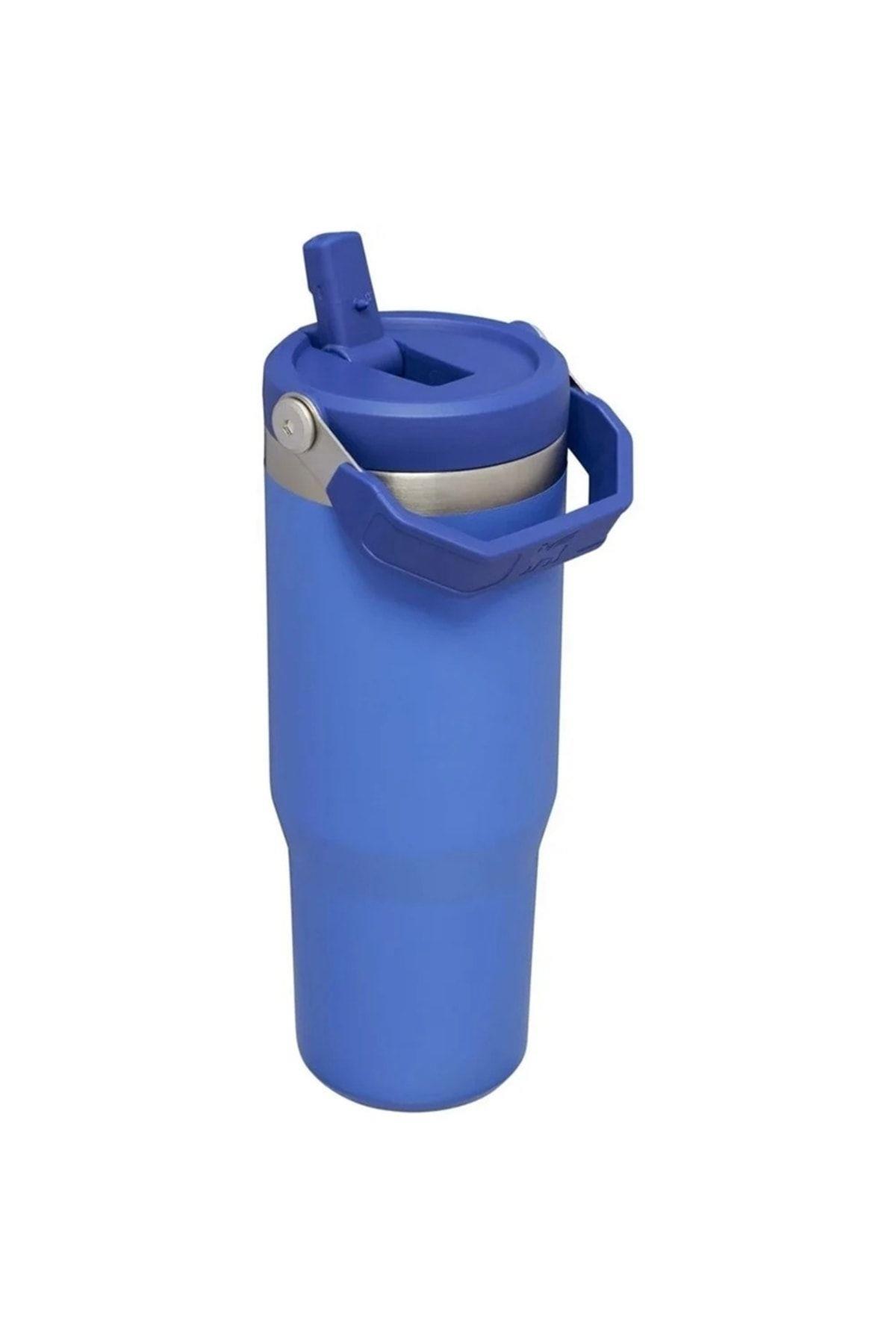 Stanley The IceFlow Flip Straw Pipetli Termos Bardak 0,89 LT - Mavi