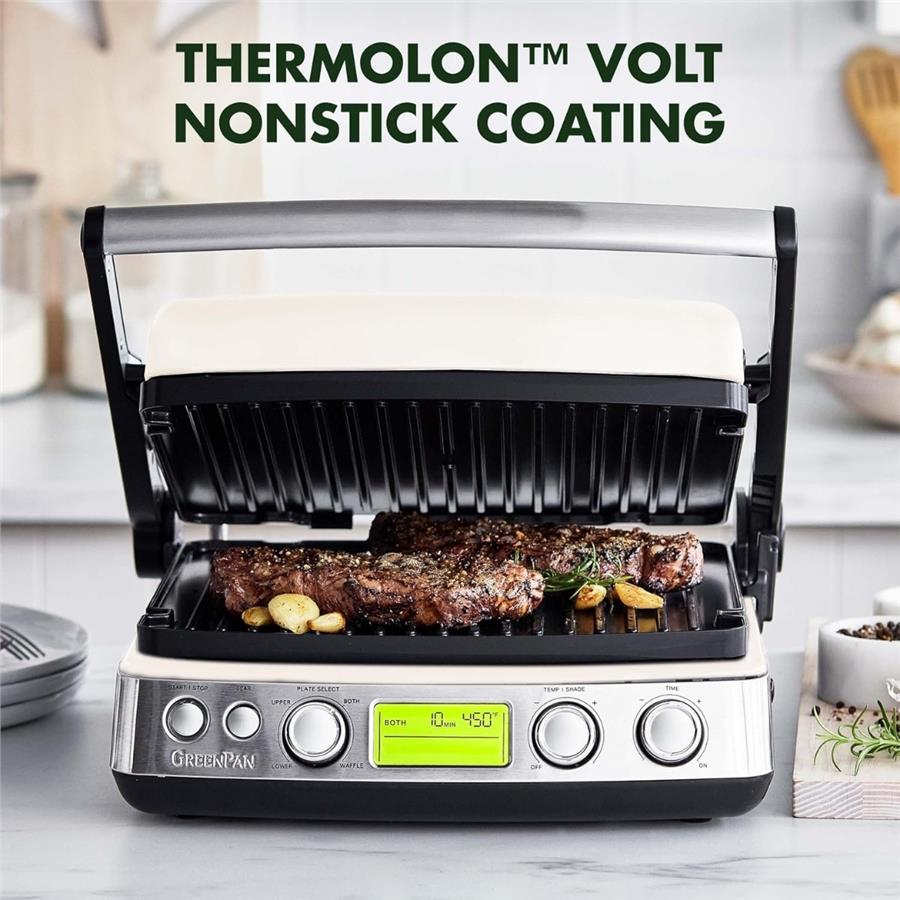 Thermolon Tost Makinesi Grıll Elıte Grıll Tost Makinesi  2200 W Cream