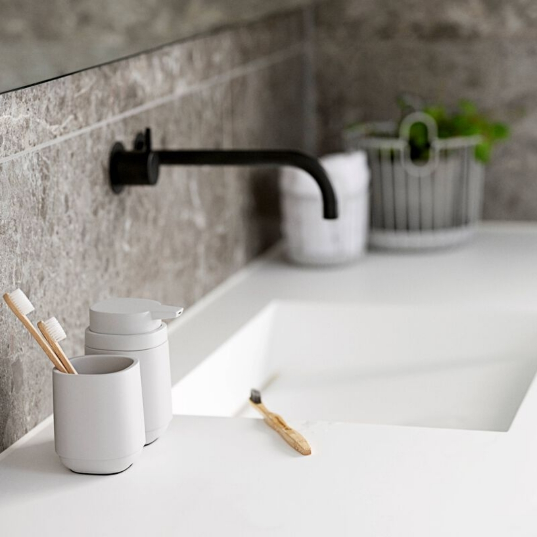 Time Banyo Seti 6 Parça Soft Gri Renk